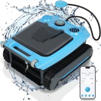 Swimming pool floor wall waterline robot cleaner with app